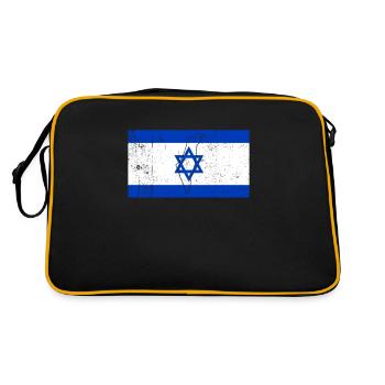 Drapeau d’Israël - Sac Retro - noir/or - Dos