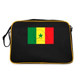 Drapeau du Sénégal - Sac Retro - noir/or - Dos