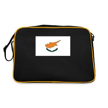 Cyprus Flag - Retro Bag - black/gold - Back