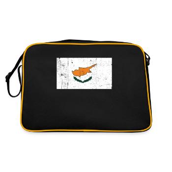 Cyprus Flag - Retro Bag - black/gold - Back