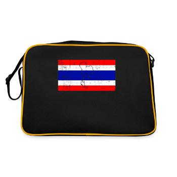 Drapeau de la Thaïlande - Sac Retro - noir/or - Dos