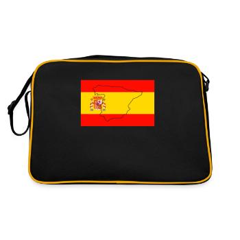 Drapeau de l’Espagne - Sac Retro - noir/or - Dos