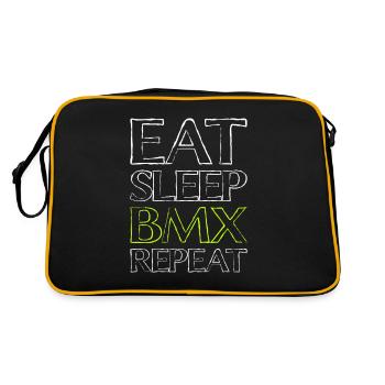 Eating Sleep Bmx - Retro Bag - black/gold - Back