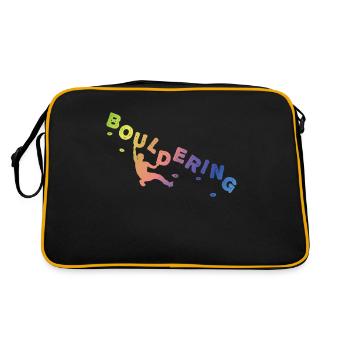 Bouldering, climbing Free climbing Climbing Hall - Retro Bag - black/gold - Back