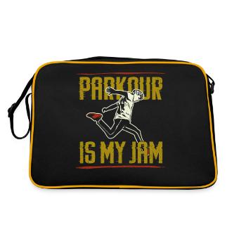 Parkour Free Running Traceur - Retro Bag - black/gold - Back