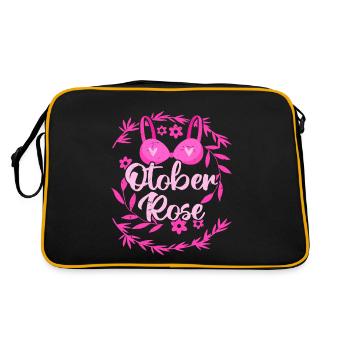 Octobre Rose | Lutte contre le cancer du sein - Sac Retro - noir/or - Dos