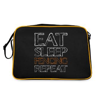 Manger sleep Fencing - Sac Retro - noir/or - Dos