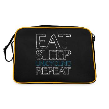 Manger Sleep Unicycle - Sac Retro - noir/or - Dos