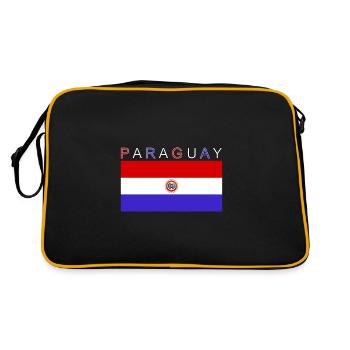 Drapeau du Paraguay - Sac Retro - noir/or - Dos
