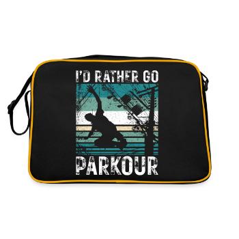 Parkour Free Running Traceur - Retro Bag - black/gold - Back