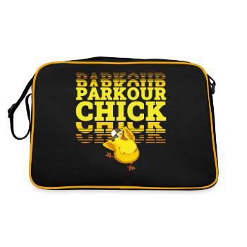 Parkour Free Running Traceur - Retro Bag - black/gold - Back