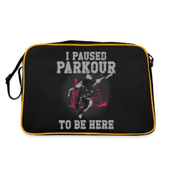 Parkour Free Running Traceur - Retro Bag - black/gold - Back