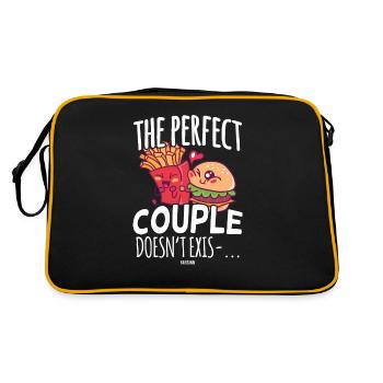 Snack bar cool saying - Retro Bag - black/gold - Back
