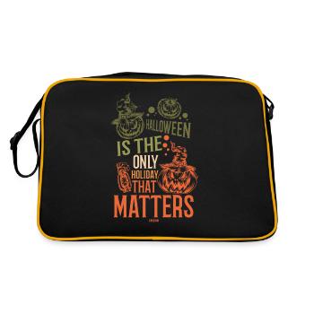 Halloween Horror Pumpkin Party - Sac Retro - noir/or - Dos