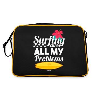 Surfboard - Retro Bag - black/gold - Back