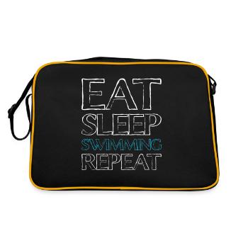 Manger Dormir Nager - Sac Retro - noir/or - Dos