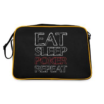 Manger Sleep Poker - Sac Retro - noir/or - Dos