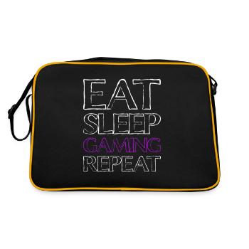 Eating Sleep Gambling - Retro Bag - black/gold - Back
