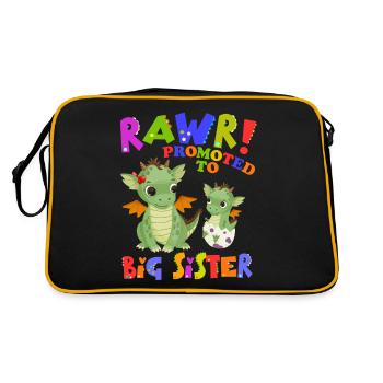 Rawr! Promotion à Big Sister Cute - Sac Retro - noir/or - Dos