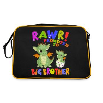 Rawr! Promu à Big Brother Cute - Sac Retro - noir/or - Dos