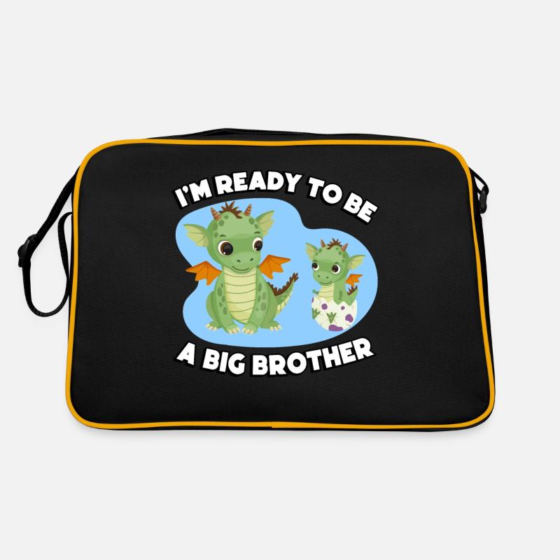 Ich Bin Bereit, Ein Großer Bruder Zu Sein Retro Tasche