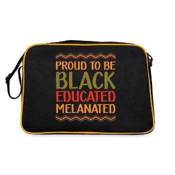 Proud To Be Black Formed Melaniert Schwarzer - Retro Bag - black/gold - Back