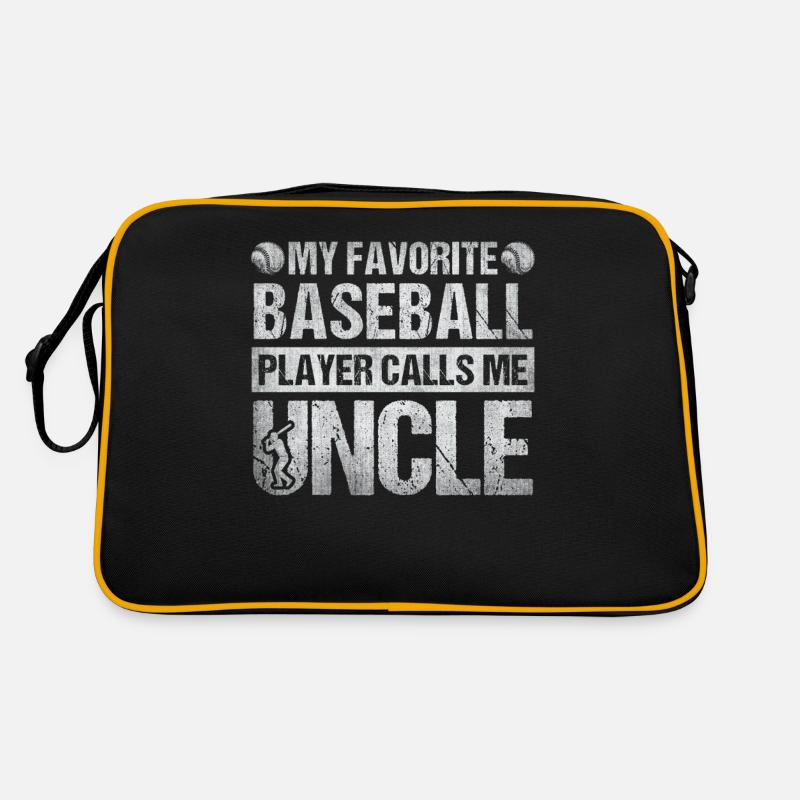 My Favorite Baseball Player Calls Me Uncle Retro Tasche
