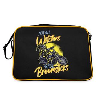 Not All Witches Ride Broomsticks Halloween Witch - Retro Bag - black/gold - Back