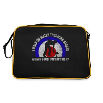 Je marche sur l’eau Pierres glissantes Curling - Sac Retro - noir/or - Dos