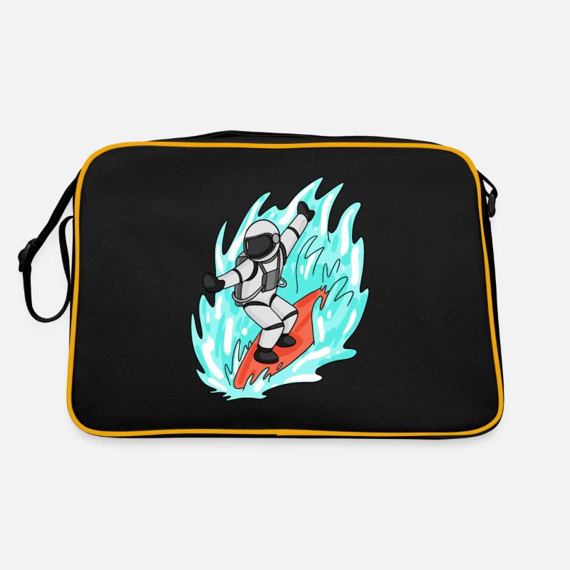 Astronaute surfant Sac Retro