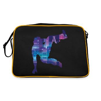 Parkour Free Running Traceur - Retro Bag - black/gold - Back