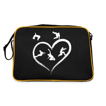 Parkour Free Running Traceur Heart - Sac Retro - noir/or - Dos