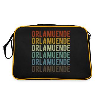 Orlamuende City Retro Vintage - Sac Retro - noir/or - Dos