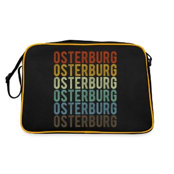 Osterburg City Retro Vintage - Sac Retro - noir/or - Dos