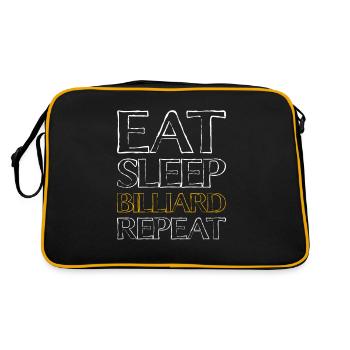 Eating Sleep Billiard - Retro Bag - black/gold - Back