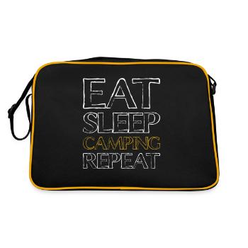 Manger Dormir en camping - Sac Retro - noir/or - Dos
