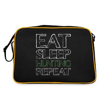 Eating Sleep Hunting - Retro Bag - black/gold - Back