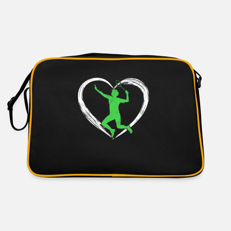 badminton love Retro Tasche