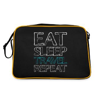 Manger Sleep Voyage - Sac Retro - noir/or - Dos