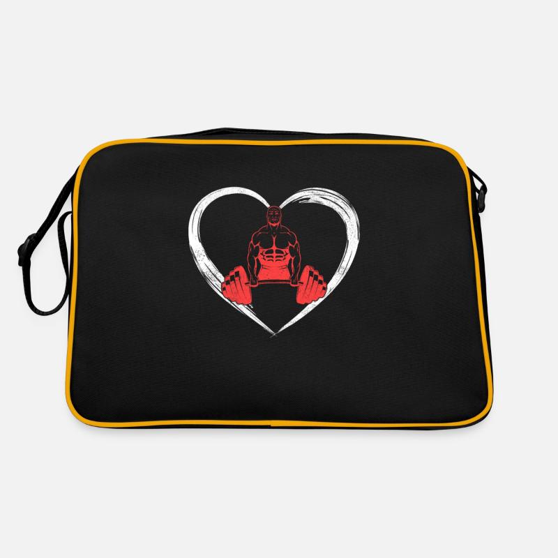 l’amour de la musculation Sac Retro