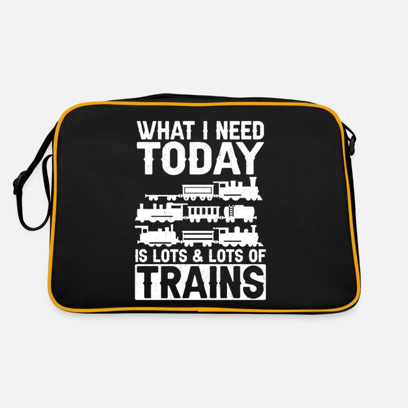 Steam Train Driver Trainspotting Retro Tasche