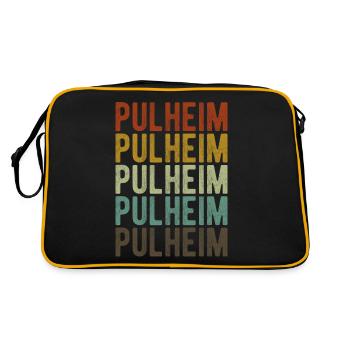 Pulheim City Retro Vintage - Retro Bag - black/gold - Back