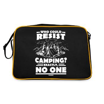 Camping Camping Tente de Vacances Cadeau - Sac Retro - noir/or - Dos