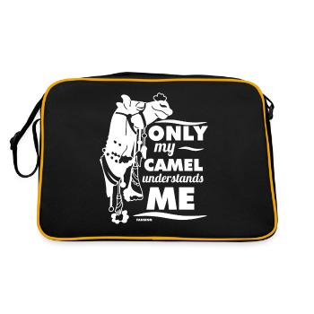 Seul mon chameau me comprend - Sac Retro - noir/or - Dos