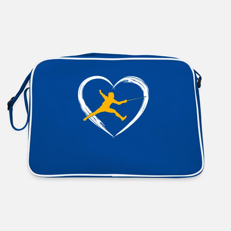 Fencing love Retro Bag