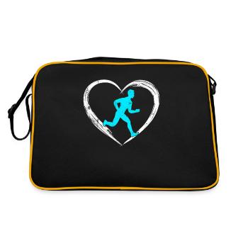 Jogging love - Retro Bag - black/gold - Back