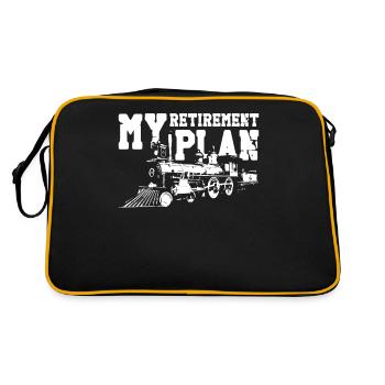 Steam Train Driver Trainspotting - Retro Bag - black/gold - Back