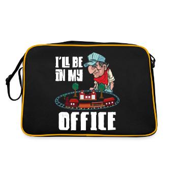 Steam Train Driver Trainspotting - Retro Bag - black/gold - Back