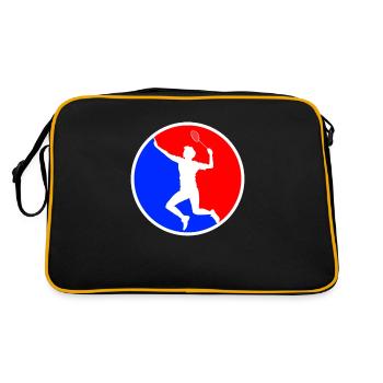 Badminton Logo - Retro Bag - black/gold - Back