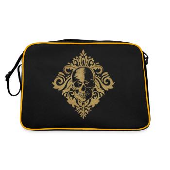 Baroque Esthétique Crâne Soft Grunge Dark Academia - Sac Retro - noir/or - Dos